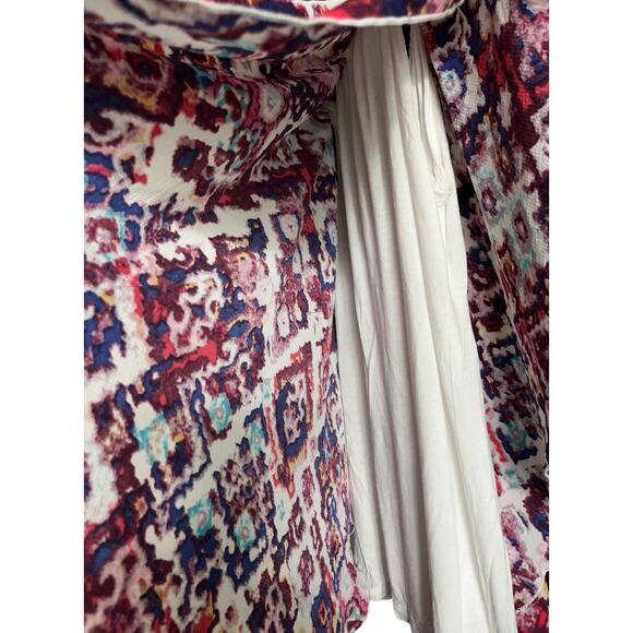 CHA CHA VENTE ASYMMETRICAL OVERLAY BLOUSE WITH TANK, WOMENS, 1X-Multicolors - Picture 9 of 12